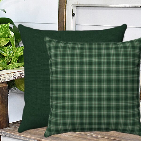 Plaid Pillow Covers Etsy