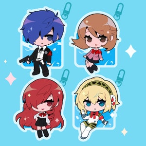 LAST CHANCE - Persona 3 RELOAD Acrylic Charms - Makoto, Yukari, Mitsuru, Aegis