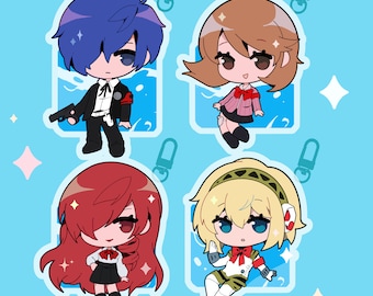 Persona 3 RELOAD Acrylic Charms - Makoto, Yukari, Mitsuru, Aegis