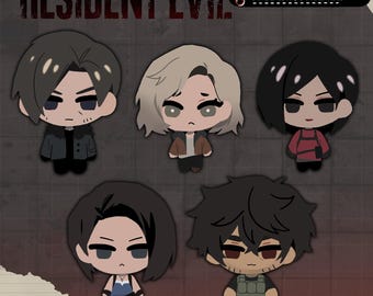 Resident Evil charms, RE9, RE3, RE4