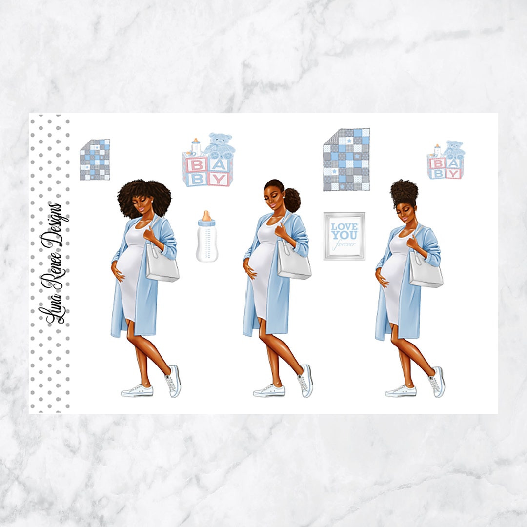 It's a Boy Pregnancy Stickers for Planners | Baby Milestone| Kiss-cut ...