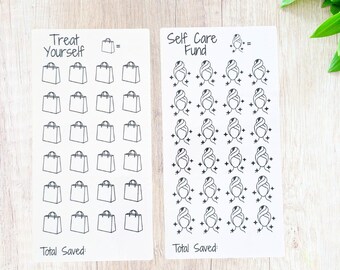Cash Envelope Insert Bundle | Reusable A6 Budgeting Trackers for Self-Care
