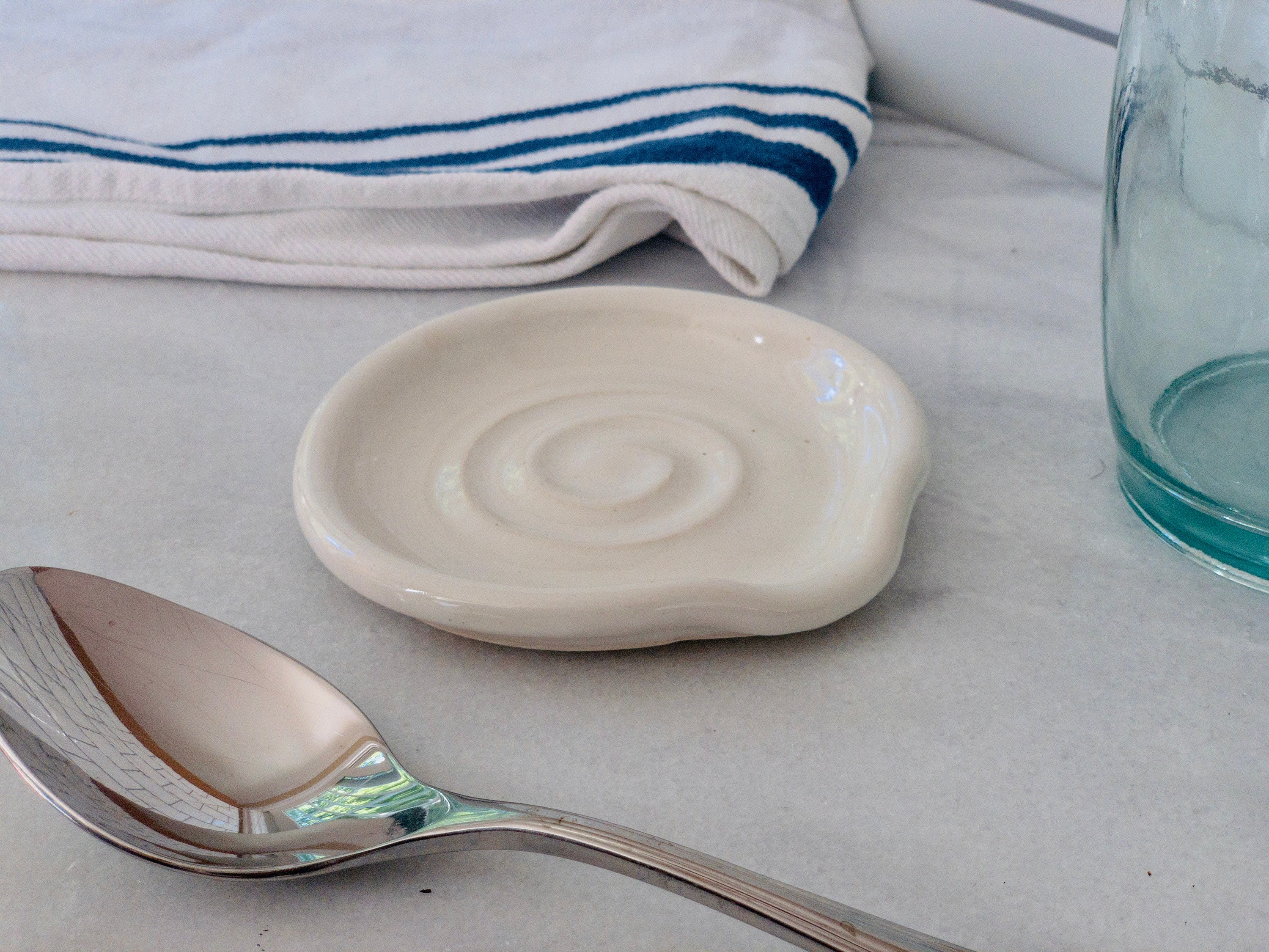 Reposita de cuchara de cerámica hecha a mano | Etsy