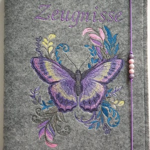 Zeugnismappe Schmetterling
