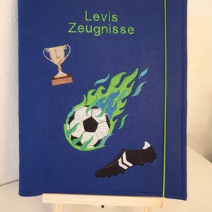 Zeugnismappe Fußball
