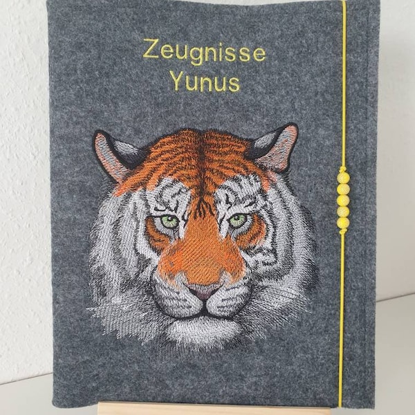 Zeugnismappe Tiger