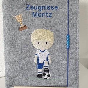 Zeugnismappe Fußball, Fußballspieler