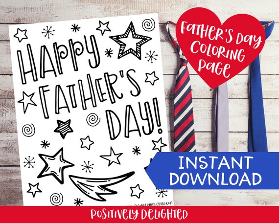 Download Happy Father S Day Craft Printable Gift For Dad Grandpa Coloring For Kids