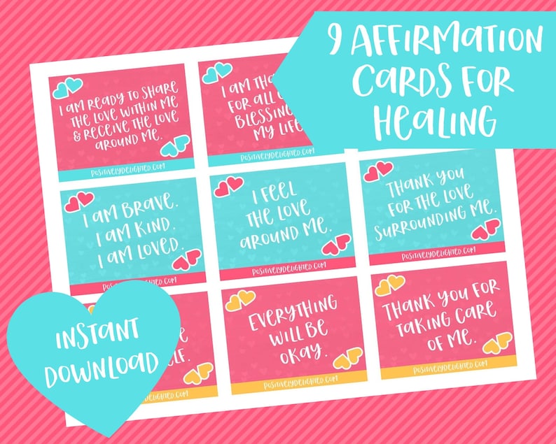 Therapeutic Confirmation Playing cards Printable Beneficial Confirmation Playing cards Day by day Confirmation Split Up Survival Affirmations Prompt Down load PDF picture regarding Break Cards for Students Printable known as Therapeutic Confirmation Playing cards Printable Beneficial Confirmation Playing cards Every day Confirmation Split Up Survival Affirmations Quick Obtain PDF