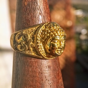 Brass Buddha Ring - Gift for Her