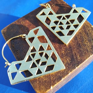 Original brass earrings - Gift for her - Ethnic earrings