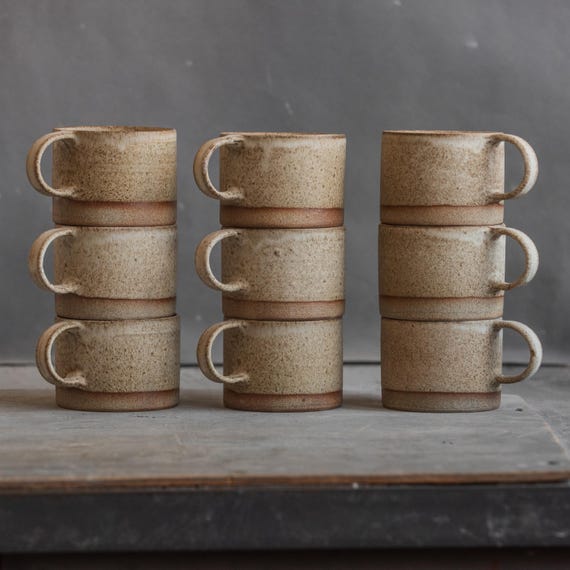 In Stock 12oz | 350ml MUG or Cup in WARM SAND Beige Color for Every Morning  Coffee or Tea Ritual, Stoneware Handmade Ceramics - Etsy