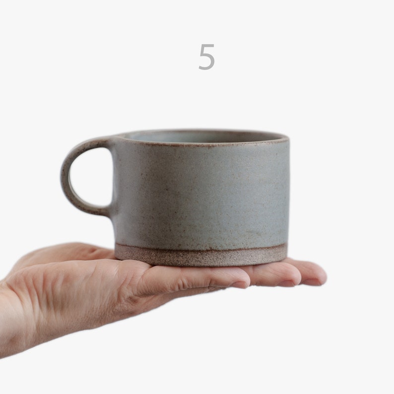 TO ORDER 15oz/450ml Coffee mug or cup for every morning coffee or tea ritual in modern minimal design, stoneware handmade ceramics image 6