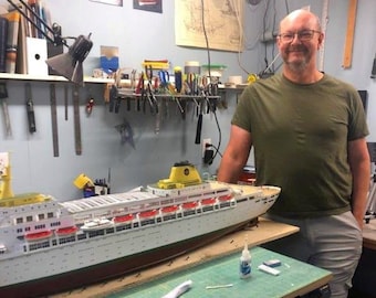 NOT AVAILABLE (Commissioned) 1:144 scale scratchbuilt Oceanic cruise ship