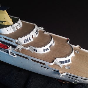 NOT AVAILABLE Commissioned 1:144 scale scratchbuilt Oceanic cruise ship image 7