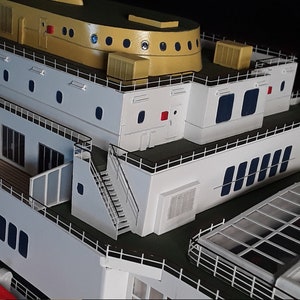 NOT AVAILABLE Commissioned 1:144 scale scratchbuilt Oceanic cruise ship image 9