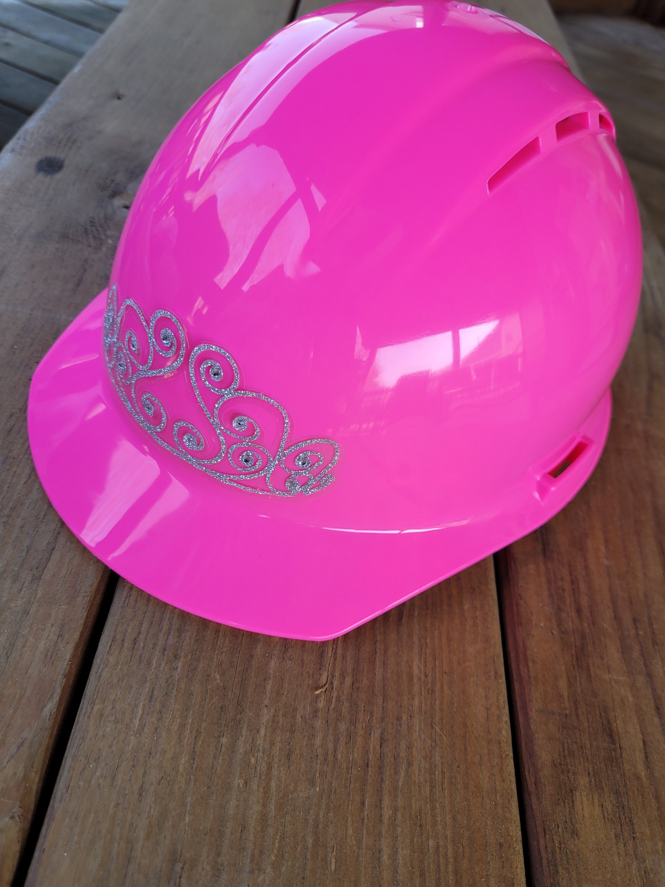 Tiara Sticker for Hard Hat, Welding Helmet, Motorcycle Helmet, Sport