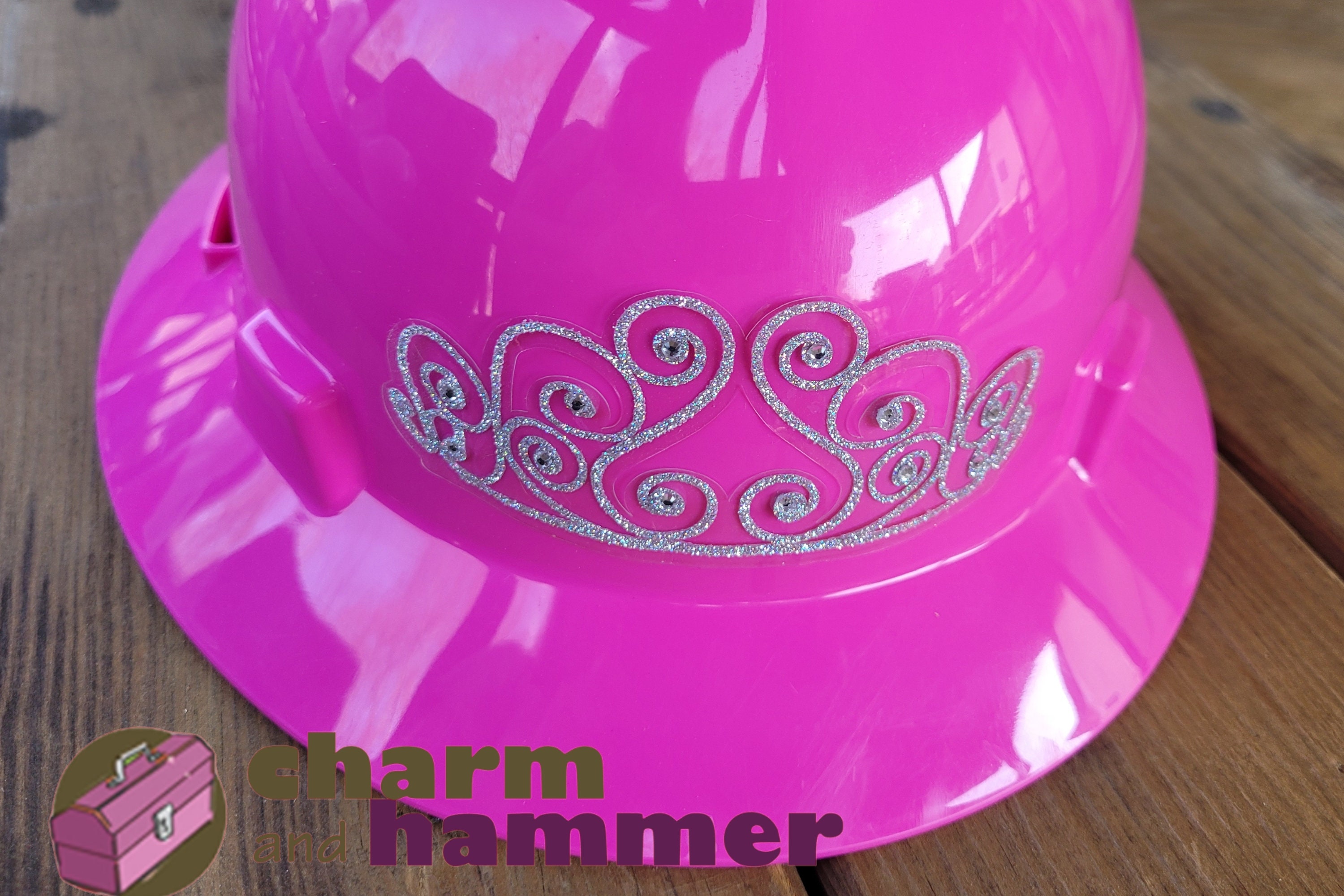 Tiara Sticker for Hard Hat, Welding Helmet, Motorcycle Helmet, Sport
