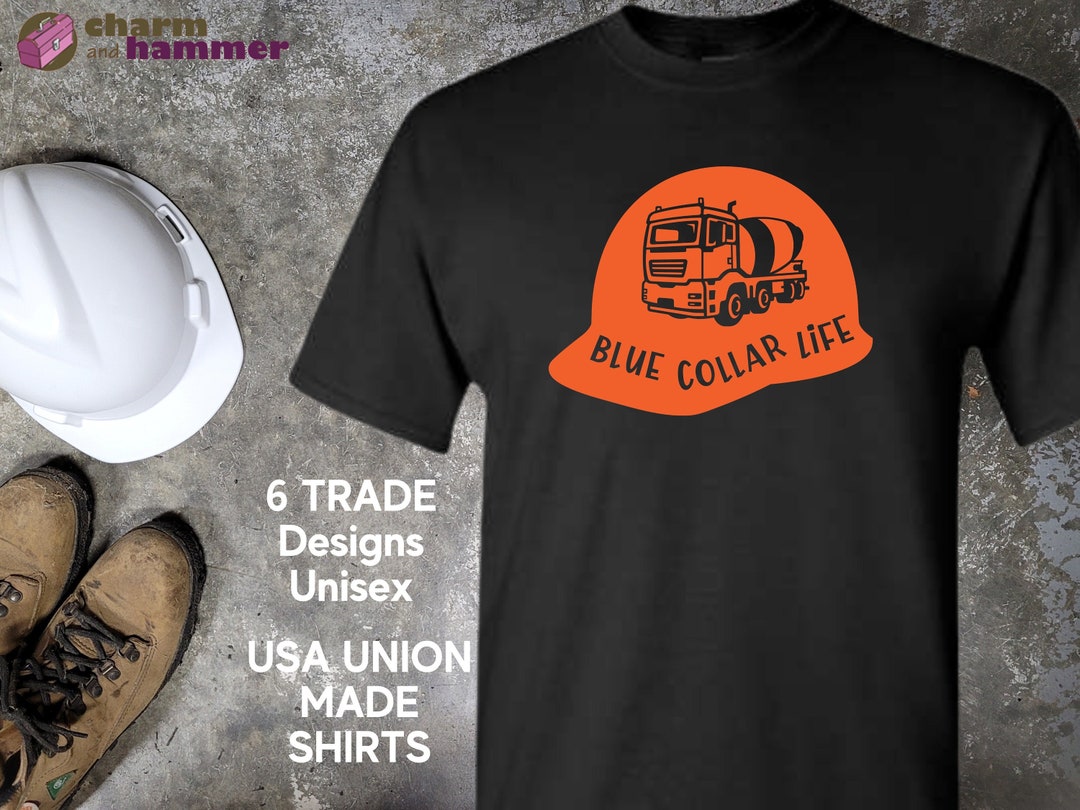 Blue Collar Trades Tshirt, Tools, Electrician, Piledriver, Driver