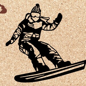 Female Snowboarder, Girl Snowboarding Tricks | SVG Cricut File, JPG Clipart, PNG Silhouette For Winter Snow Sports Tshirts, Decals, s