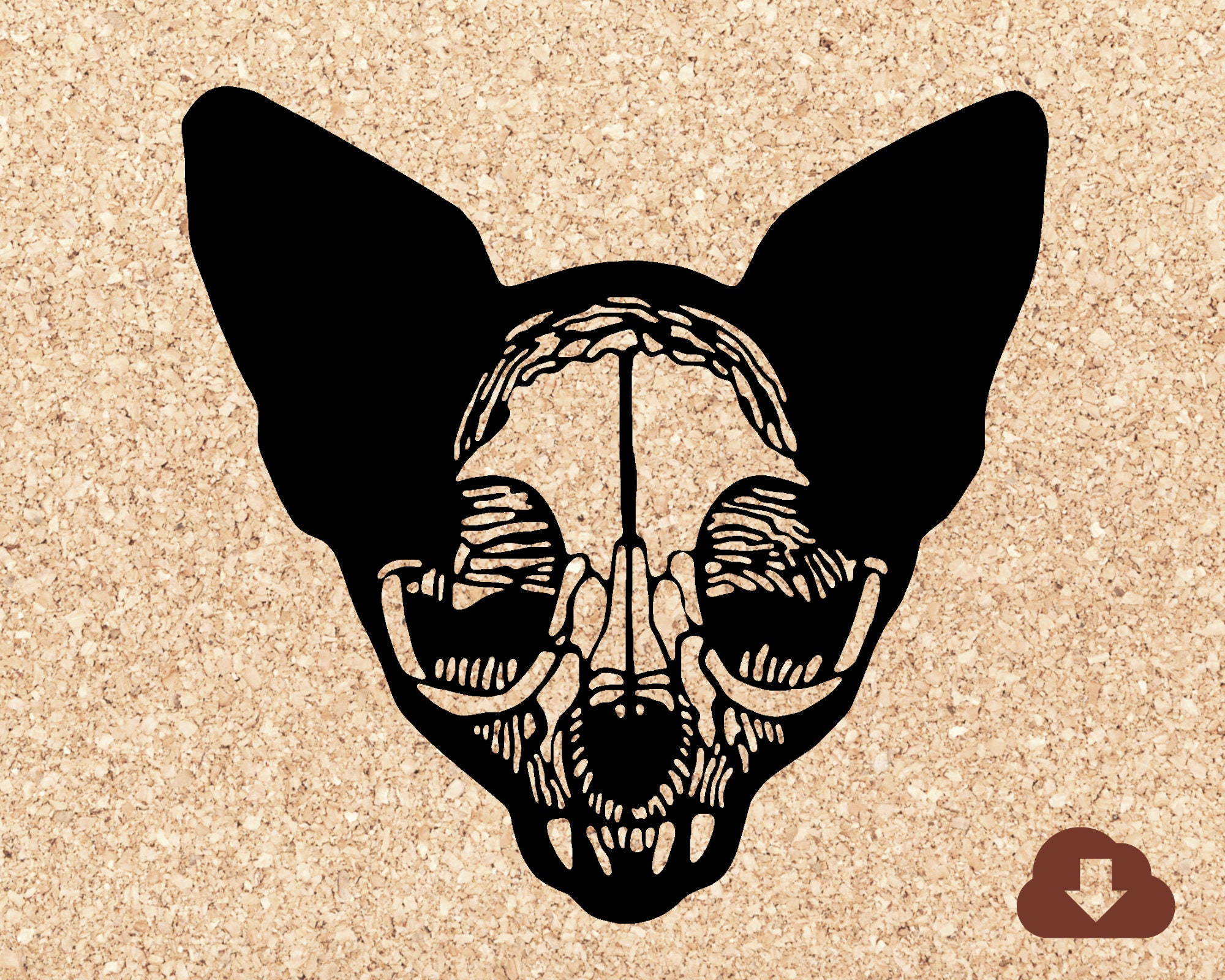 Download Cat Skull Halloween Animal Skeleton Svg File Png Vector Etsy