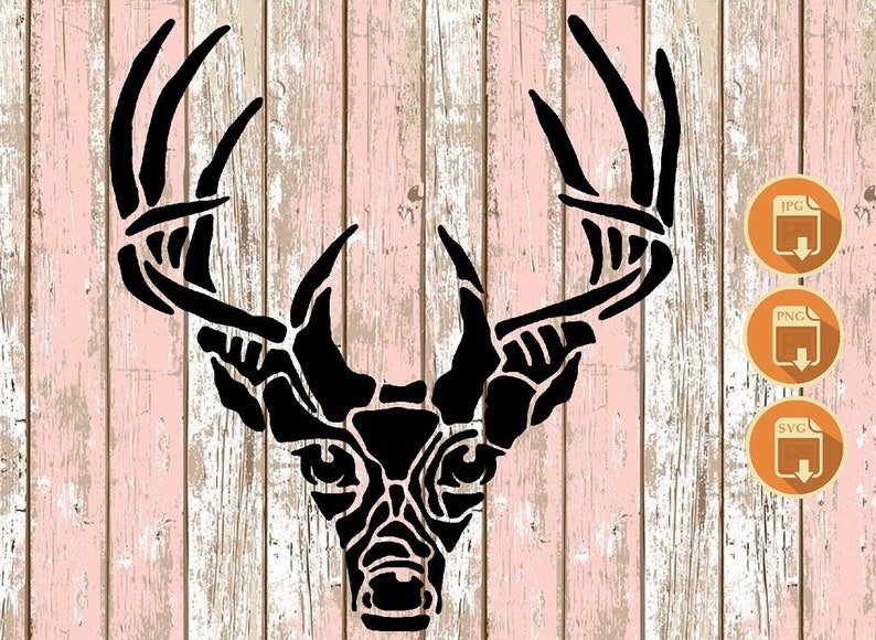 Printable White Tailed Deer Stencil