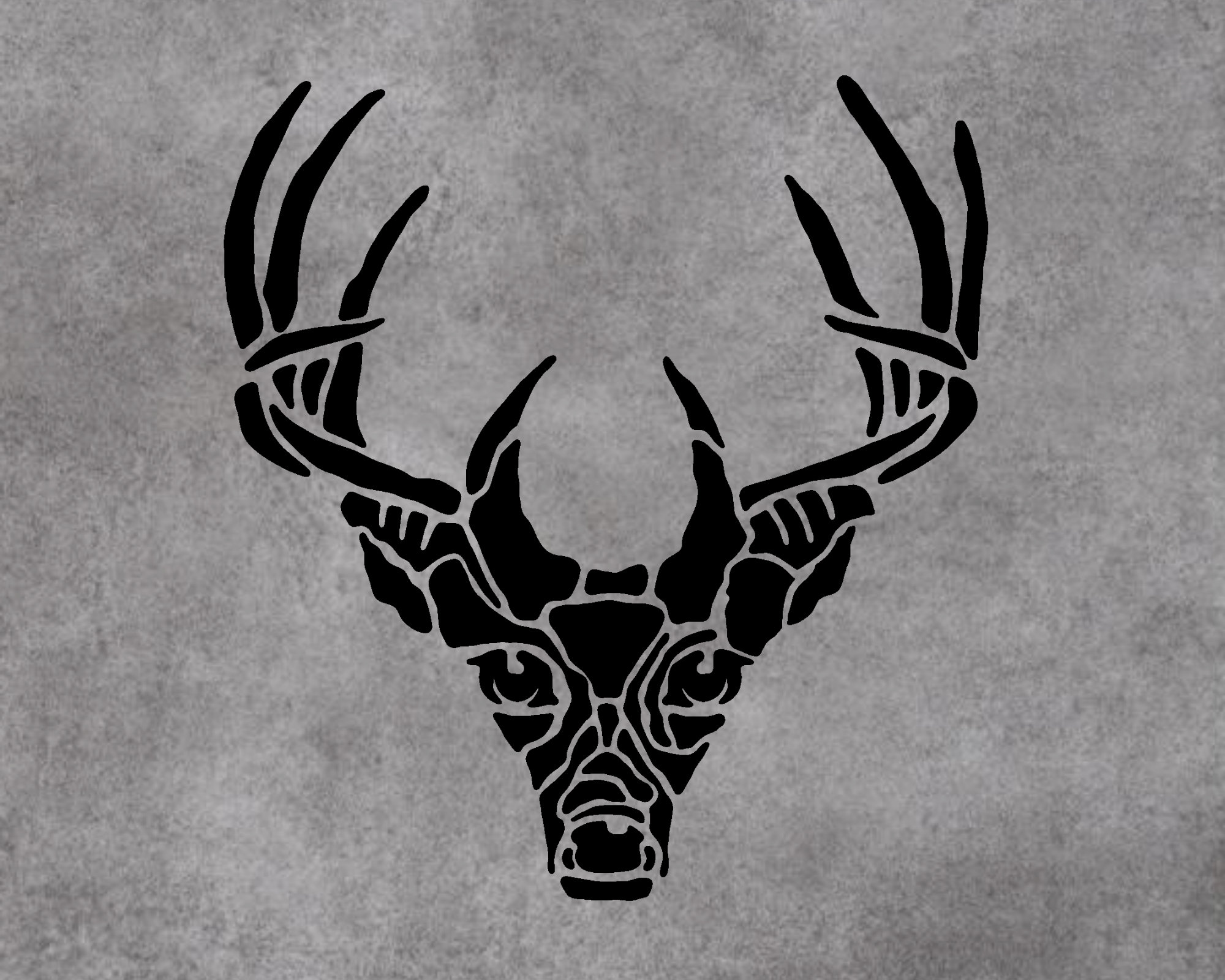 White-tailed Deer Head Stencil SVG Cut File for Paper Craft - Etsy