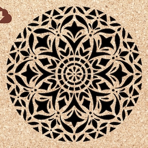 Mosaic Tile SVG Stencil Digital Download; PNG and JPG Clipart Vector; for Crafts Home Decor Projects Floors Walls Ceilings; Single Overlay