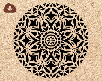Mosaic Tile SVG Stencil Digital Download; PNG and JPG Clipart Vector; for Crafts Home Decor Projects Floors Walls Ceilings; Single Overlay