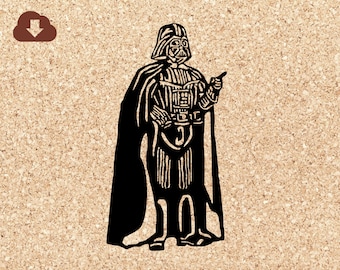 Darth Vader Star Wars | PNG, JPG, SVG Cut File For Tshirts, Art Projects, Decals, Scrapbooking, 3D Paper Crafts, Decor