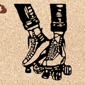 Cute Female Roller Skater Legs | PNG SVG  Vector | Party Invitations, Cool Sports Tshirt Designs, Decals, Art Prints, Decor, Painting