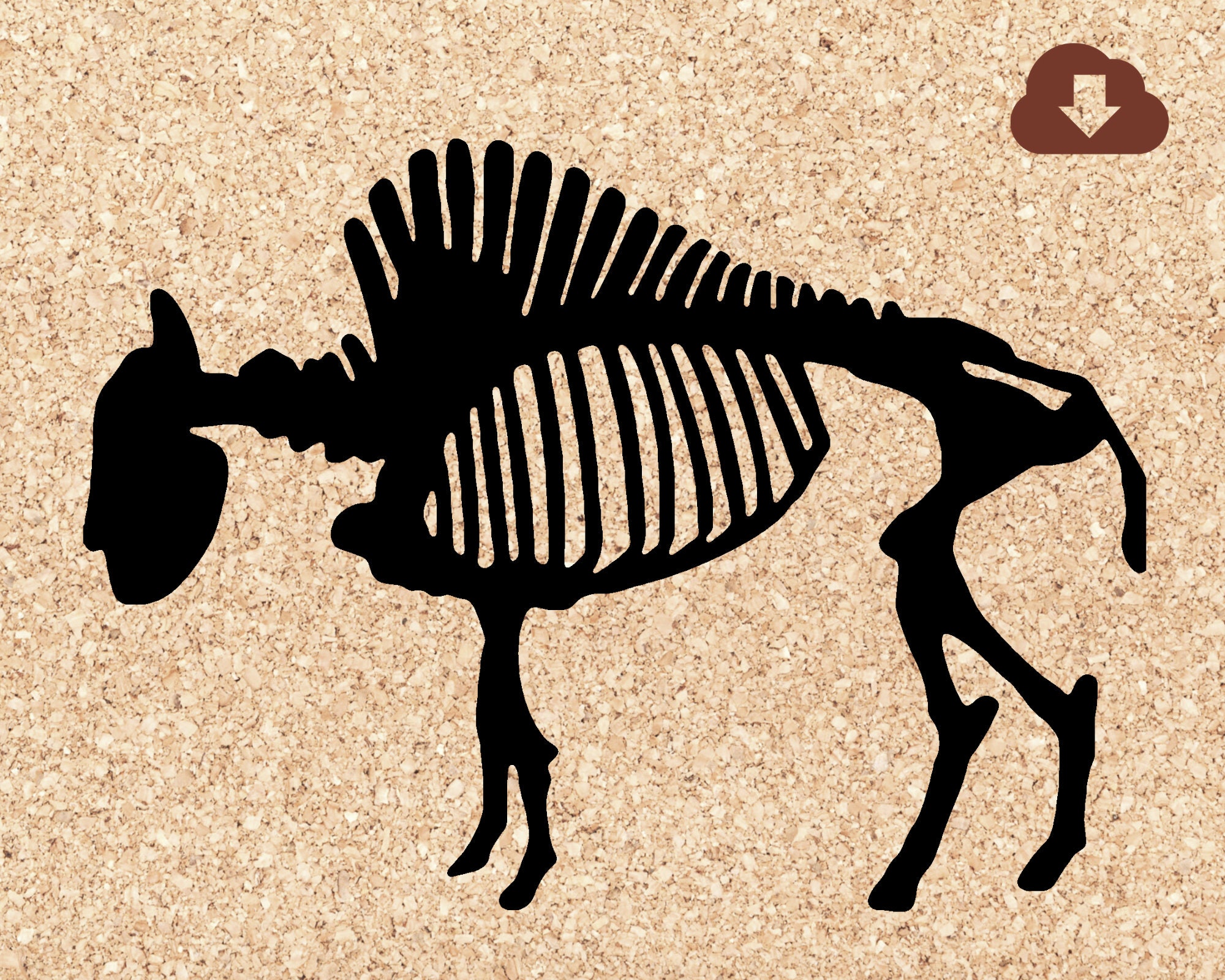 Download Buffalo Bison Skeleton Svg File For Cricut Weird Gothic Etsy