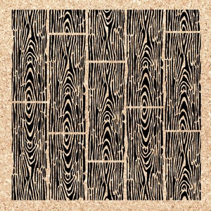 Wood Grain Flooring Stencil SVG File // Digital Download // Papercraft, Silhouette PNG JPG For Clip Art // Commercial & Personal Use