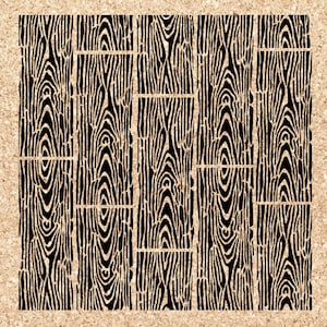 Wood Grain Flooring Stencil SVG File // Digital Download // Papercraft, Silhouette PNG JPG For Clip Art // Commercial & Personal Use