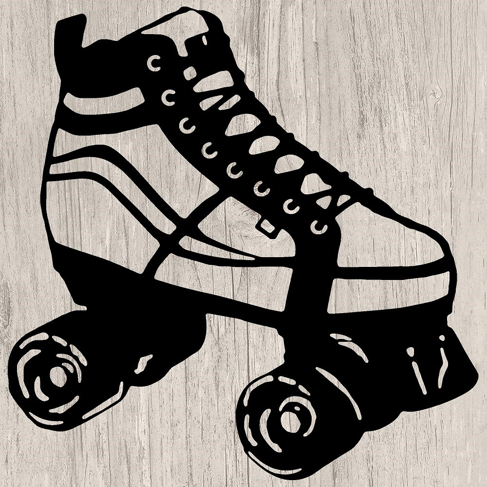 Roller Derby Skate Cricut SVG Cut File Clipart Icon Vector Etsy