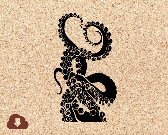 Octopus Tentacles SVG Stencil Cut File per progetti di arte della carta  Cricut, clipart, decorazioni per la spiaggia, artigianato per bambini,  tattoo design e altro ancora -  Italia