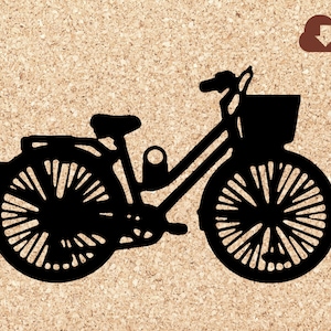 Bicycle SVG PNG JPG Cut File for Cricut Or Clip Art Commercial and Personal Use for Scrapbook, Cards, Vinyl Decal, Stickers
