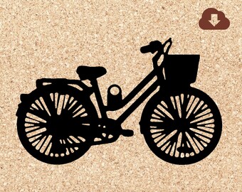 Bicycle SVG PNG JPG Cut File for Cricut Or Clip Art Commercial and Personal Use for Scrapbook, Cards, Vinyl Decal, Stickers