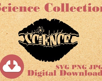 Fun Science Icon  — SVG, PNG, JPG Silhouette For Paper Craft, Cricut, & Scrapbooking Commercial and Personal Use Great for Classroom Decor