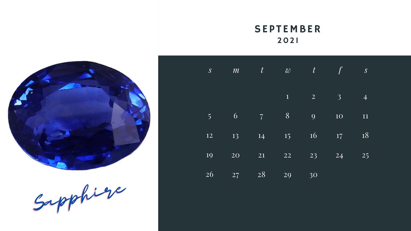 Gemstone Calendar
