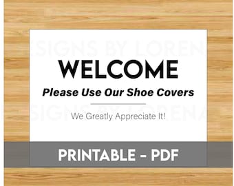 Open House Shoe Covers Sign, Realtor Sign, Open House Sign, Shoe Covers Only, Open House Sign, Tent Sign, Real Estate Items, Offer Sign