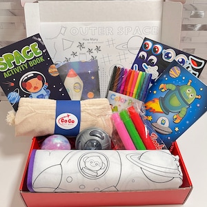 Go Go Busy Bags Outer Space, busy bag, kids travel bag, restaurant toys, travel activity, airplane activities, road trip activity, galaxy