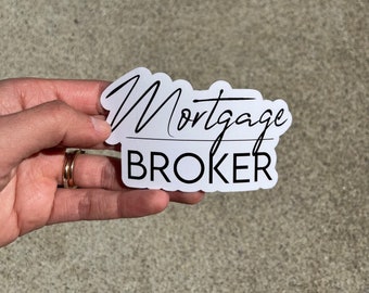 5 Pack Mortgage Broker Sticker, Loan Officer Stickers, Stickers for Lenders, Ask me about mortgages, Home Loans Sticker, Mortgage Stickers