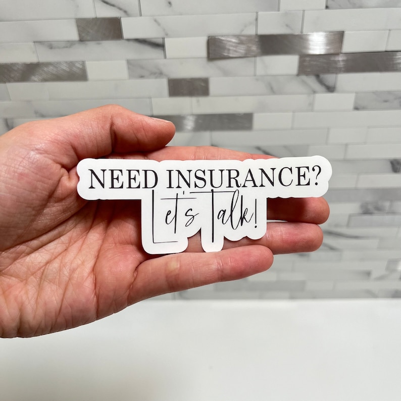 Insurance Agent Stickers: Pink & Black, 4-inch, Set of 7 - Etsy