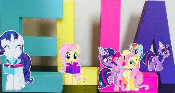 My Little Pony Theme Birthday Party Bedroom Letter Decor