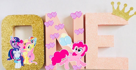 My Little Pony Theme Birthday Party Bedroom Letter Decor