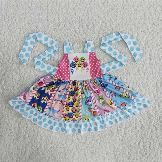 Baby shark top boutique dress