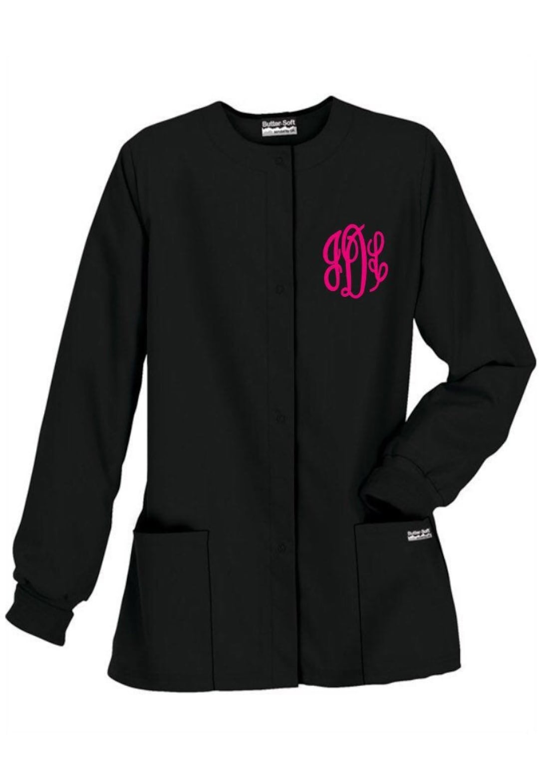 Monogram Scrub Coat Etsy