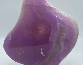 Polished Pink Aragonite Freeform, Chunky Crystal Decor