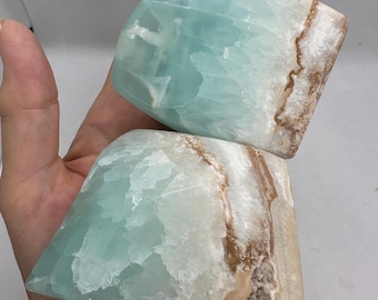 Beautiful Blue Caribbean Calcite Free Forms